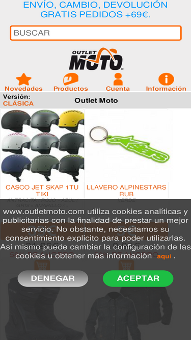 Motocard cascos online jet