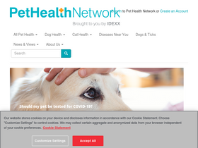 'pethealthnetwork.com' screenshot