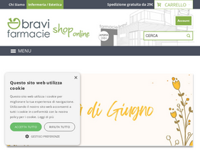 'bravifarmacie.it' screenshot