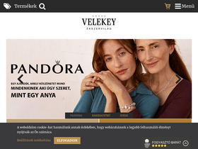 'velekey-ekszervilag.hu' screenshot
