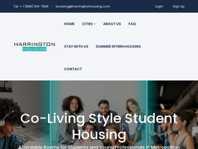 'harringtonhousing.com' screenshot