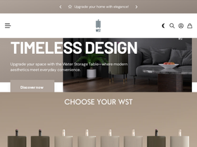 waterstoragetable.com homepage screenshot