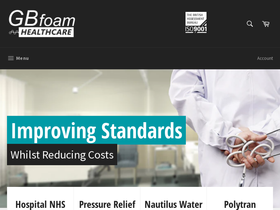 gbhealthcare.co.uk homepage screenshot