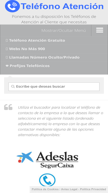 telefonoatencion.com