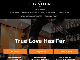 thefursalon.com.au homepage screenshot