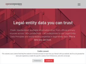 'opencorporates.com' screenshot