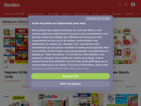 'tiendeo.be' screenshot