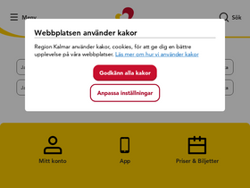 'kalmarlanstrafik.se' screenshot