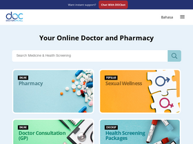 'doctoroncall.com.my' screenshot