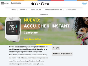 'accu-chek.cl' screenshot