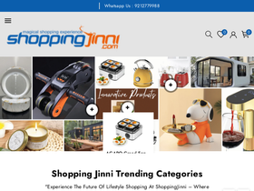 shoppingjinni.com homepage screenshot