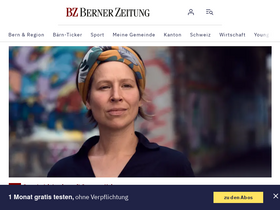 'bernerzeitung.ch' screenshot
