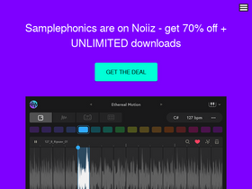 'samplephonics.com' screenshot