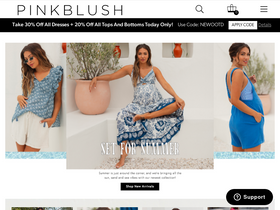'pinkblushmaternity.com' screenshot