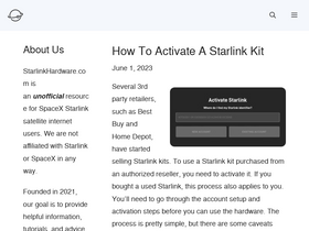 'starlinkhardware.com' screenshot