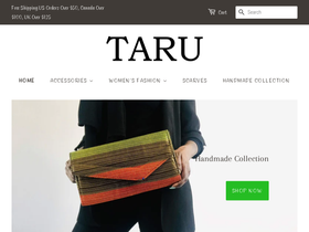 taruclothing.com homepage screenshot