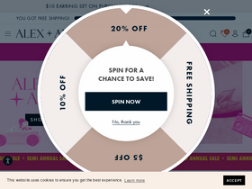 'alexandani.com' screenshot