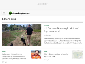 'muskokaregion.com' screenshot