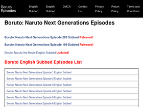 'borutoepisodes.com' screenshot