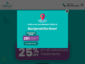 'labelle.in' screenshot