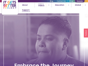 'itgetsbetter.org' screenshot