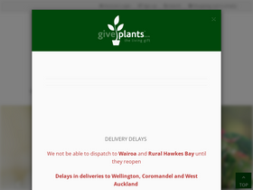 giveplants.co.nz homepage screenshot