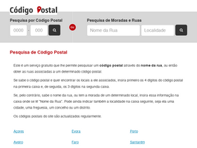 'codigo-postal.pt' screenshot