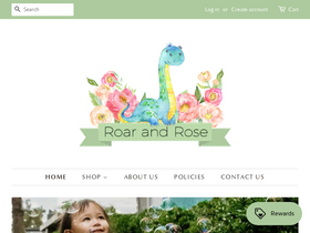 roarandrose.com homepage screenshot