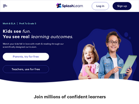 'splashlearn.com' screenshot