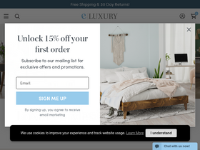 eLuxury homepage screenshot
