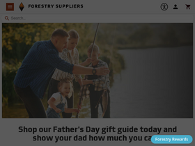 'forestry-suppliers.com' screenshot
