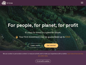 'trine.com' screenshot
