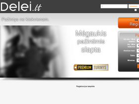 'delei.lt' screenshot