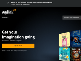 'audible.it' screenshot