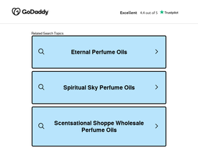 Scentsational Shoppe homepage screenshot