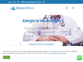 'alergoclinica.med.br' screenshot