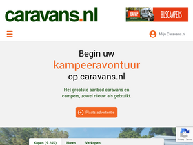 'caravans.nl' screenshot