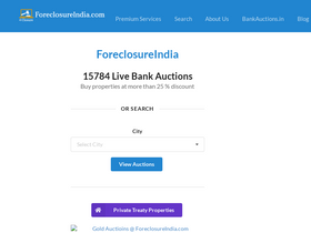 'foreclosureindia.com' screenshot