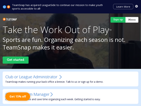 'teamsnap.com' screenshot