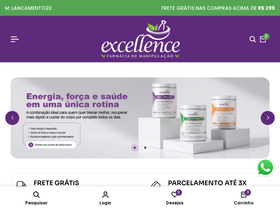 farmaciaexcellence.com.br homepage screenshot