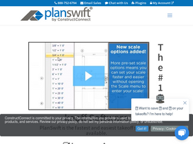 'planswift.com' screenshot
