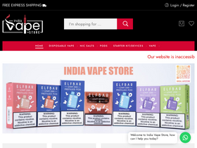 'indiavapestore.com' screenshot