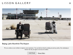 'lissongallery.com' screenshot