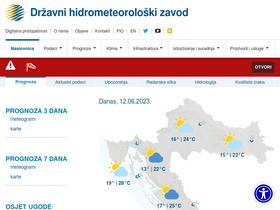 'meteo.hr' screenshot