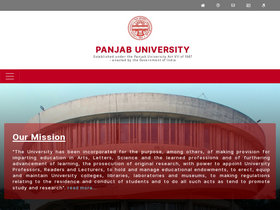 'puchd.ac.in' screenshot