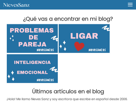 'nievessanz.es' screenshot