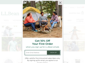 'llbean.ca' screenshot