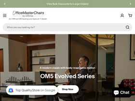 officemasterchairs.com homepage screenshot