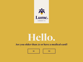 'lume.com' screenshot