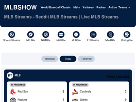 'mlbshow.com' screenshot